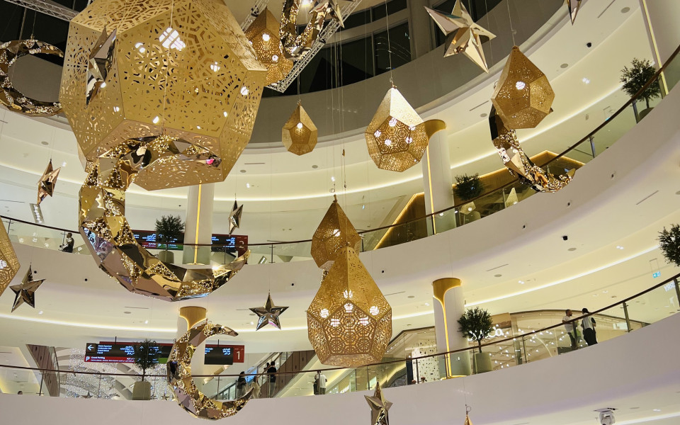 Dekoration der Dubai Mall w&auml;hrend des Ramadan